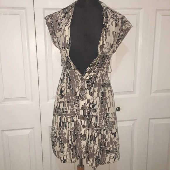 Nanette Lenore snake print 100%silk dress - Picture 2 of 8